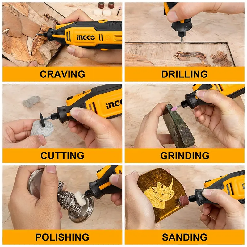 INGCO Mini Die Grinder Kit with Variable Speed