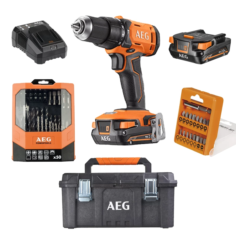 AEG Percussion Cordless Drill BSB 18G4-202C