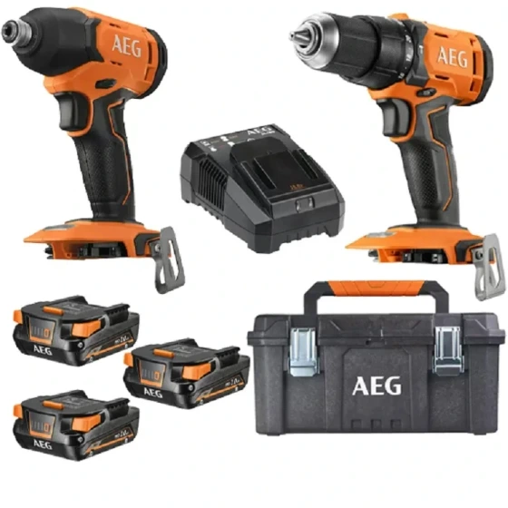 KIT DRILL AEG BSB18G4-203TBLK3+BSS18C2