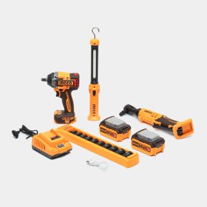 مجموعه 4 عددی ابزارآلات گاراژی براشلس اینکو مدل COSLI240461